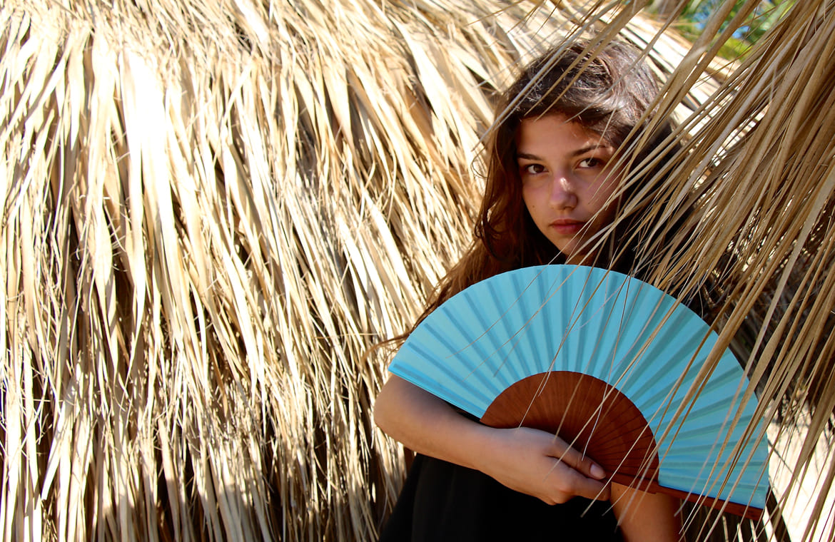 Ventaglio Ecocolo Blu