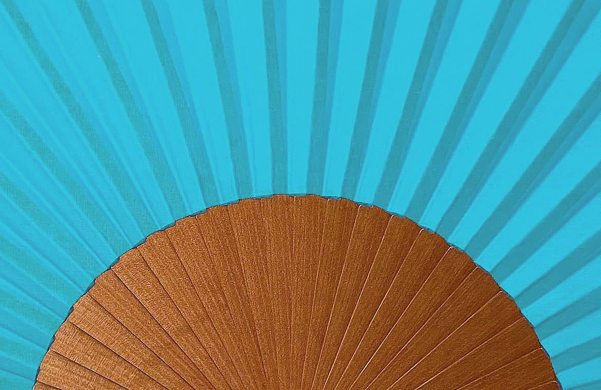 Ventaglio Ecocolo Blu