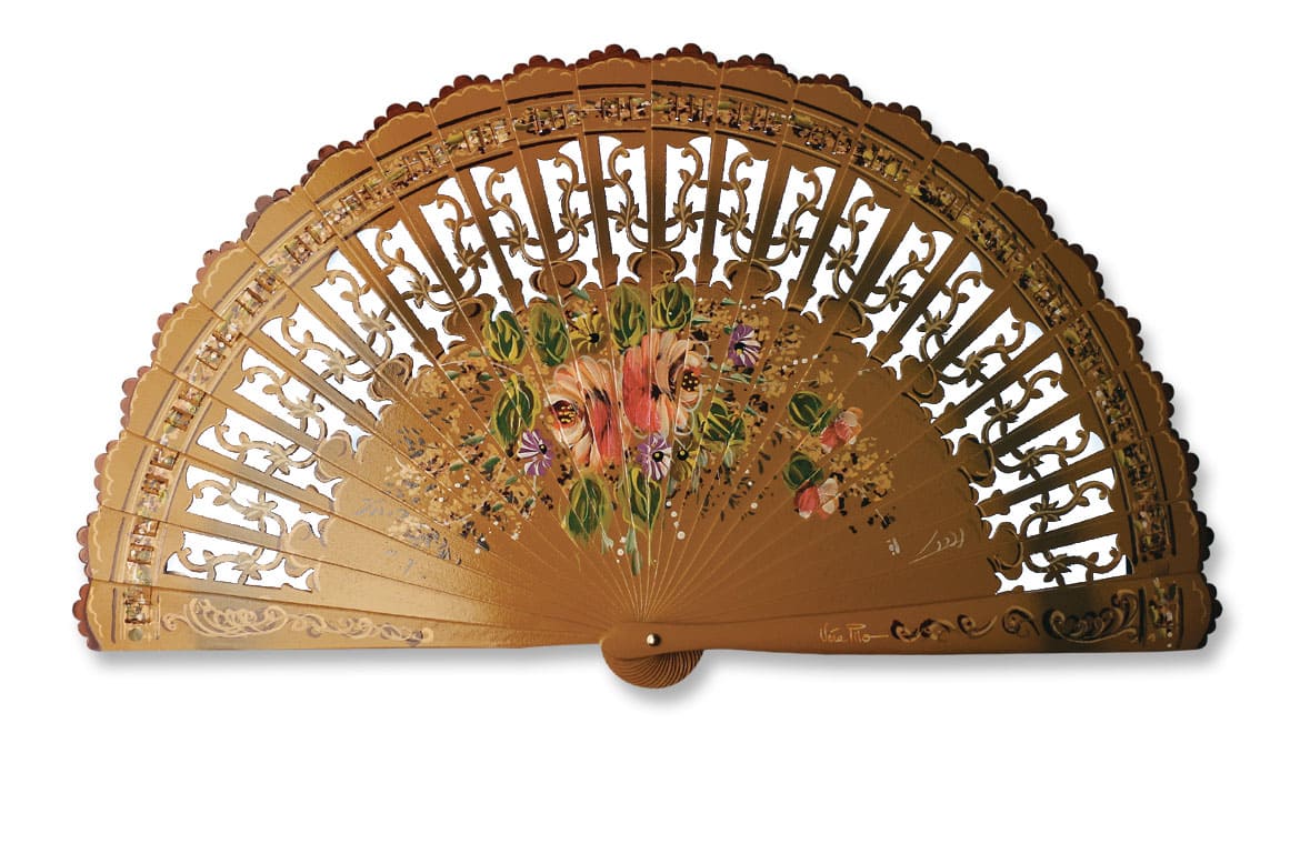 Éventail Florès Caramel