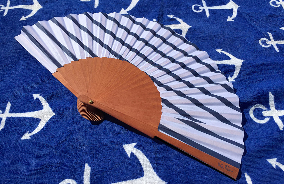 Éventail Marina Blanc