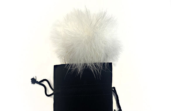 Borsa Polochon Velluto Avorio