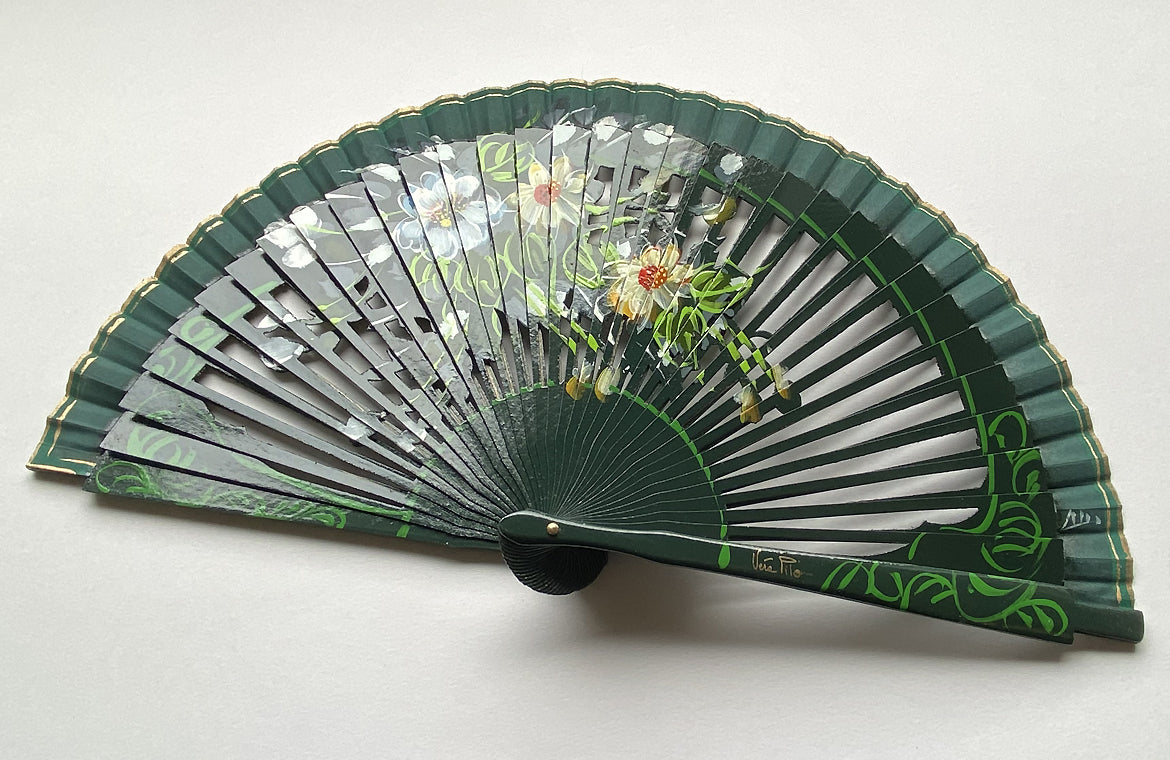 Eventail Abuelo Vert-Ambiance