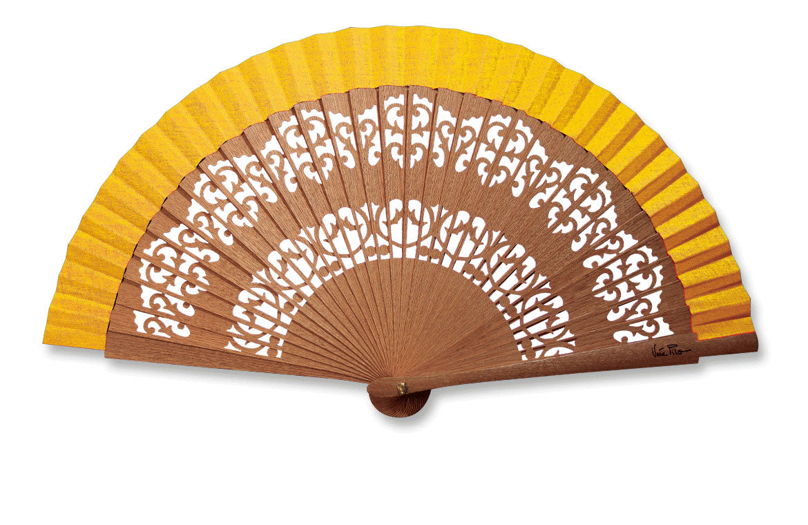Eventail-Mini-Andalousia-Jaune