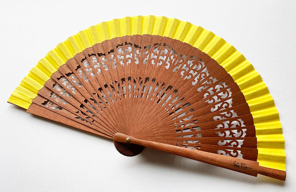Eventail-Mini-Andalousia-Jaune