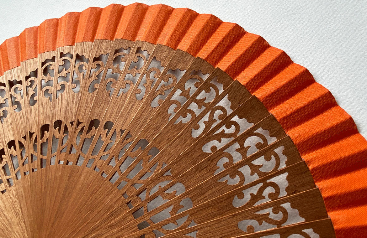 Eventail-Mini-Andalousia-Orange-Zoom