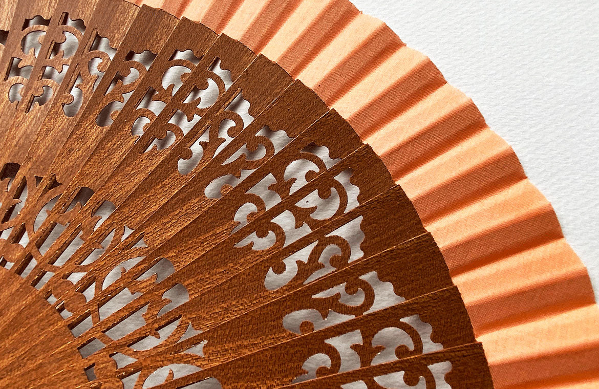 Eventail-Mini-Andalousia-Saumon-Zoom