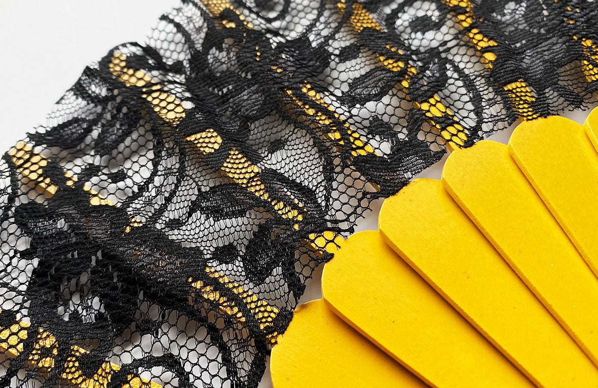 Eventail-Mini-Bodega-Jaune-Zoom-Dentelle