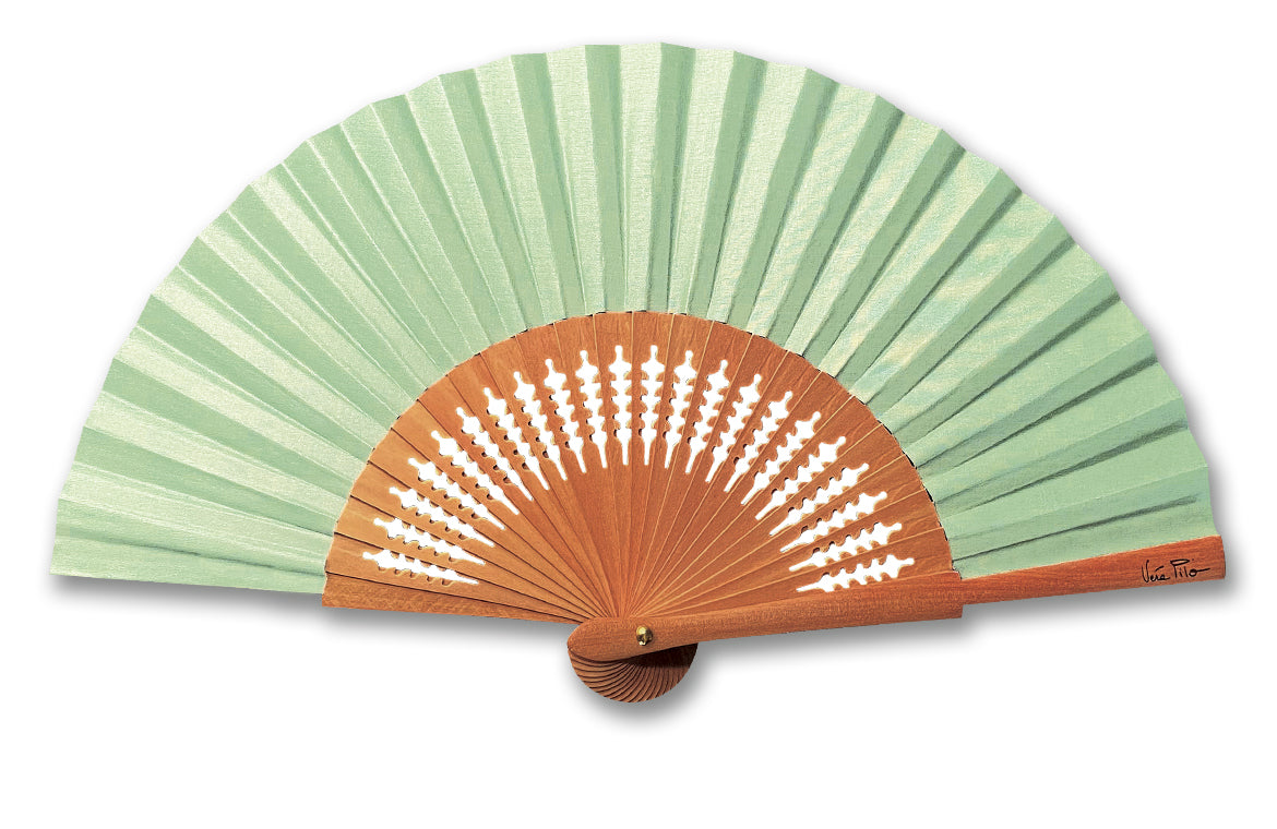 Eventail-Mini-Gepetto-Vert-Pastel