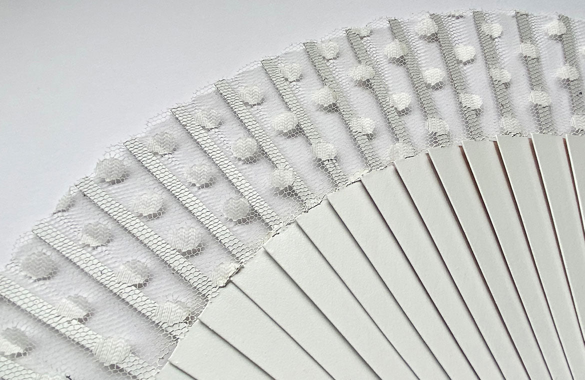 Eventail-Punto-Ivoire-Détail