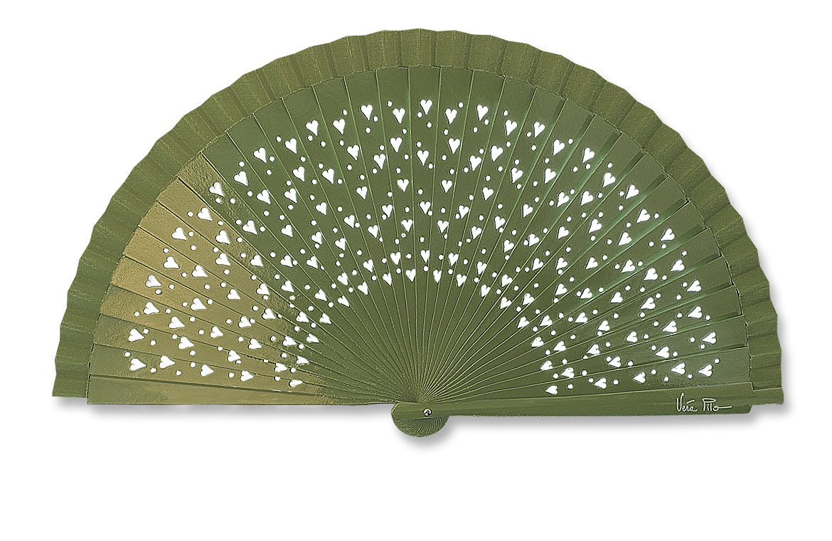 Eventail-Unicolo-Kaki