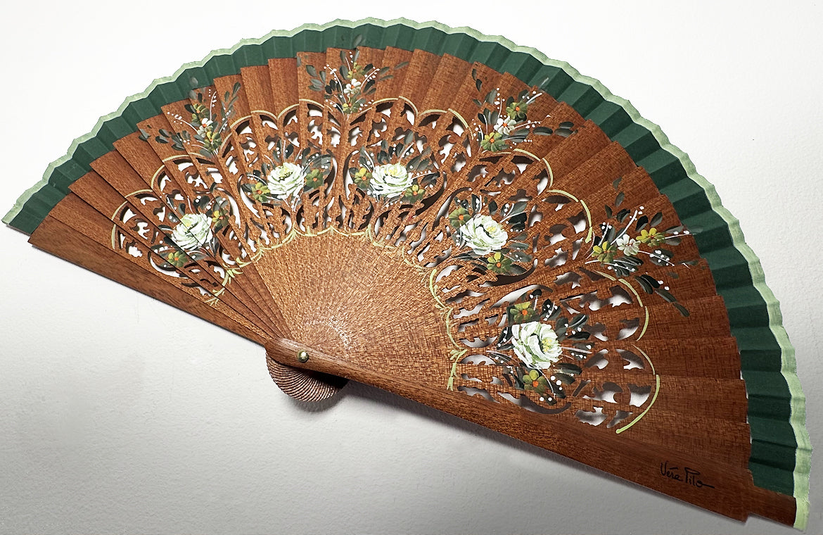 Dark Green Alamano fan