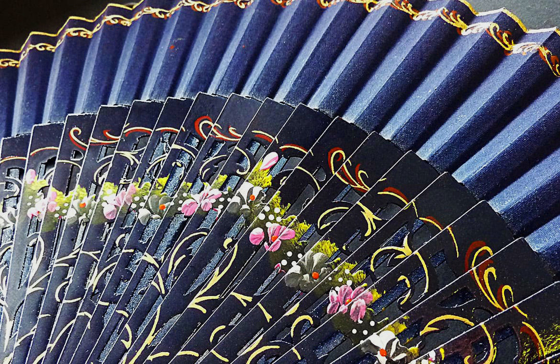Ventaglio Aragona Blu Navy
