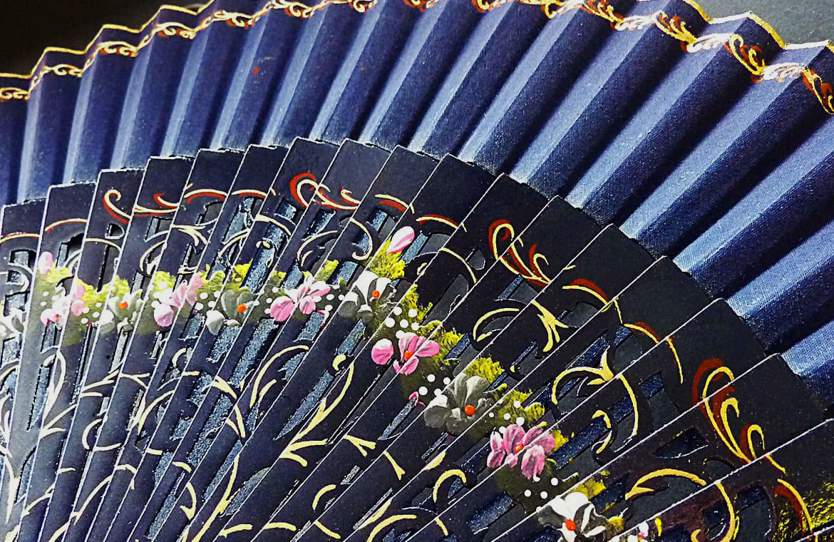 Ventaglio Aragona Blu Navy
