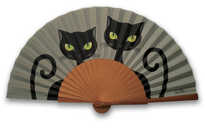 Ventaglio Con Faccia Gatto - G Come Gatto Colore Blu - Foto 8