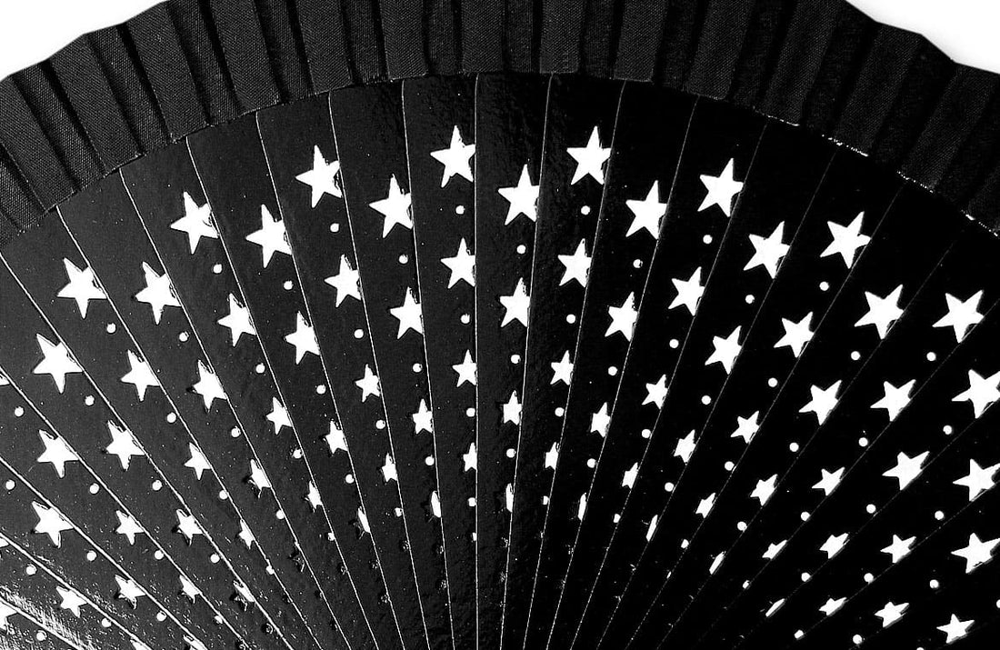 Éventail Estrella Noir