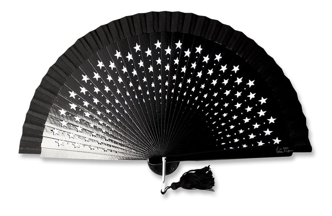 Éventail Estrella Noir