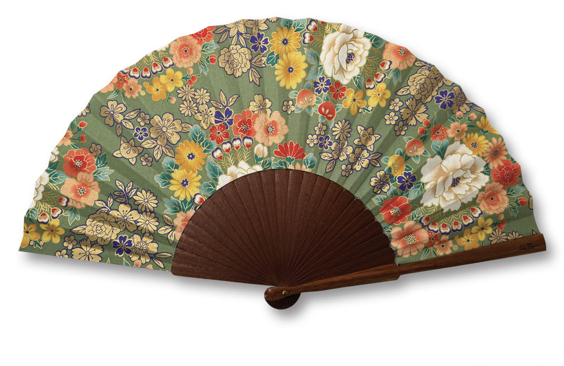 Green Kimono fan