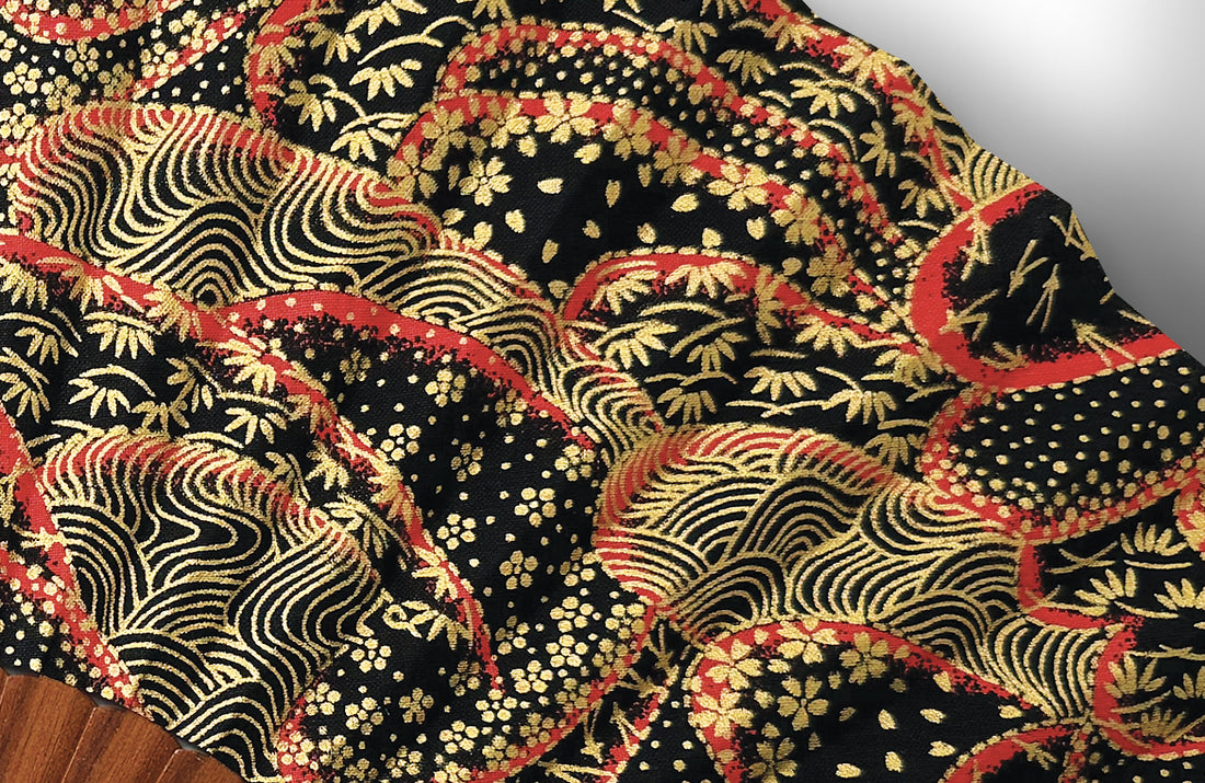 Ventaglio Kimono Nero