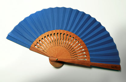 Éventail Mini Soleio Bleu Roi