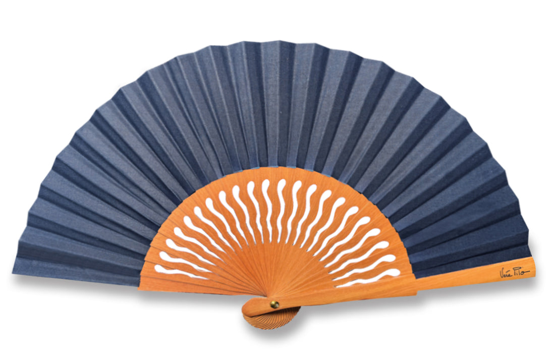 Navy Blue Mini Soleio fan