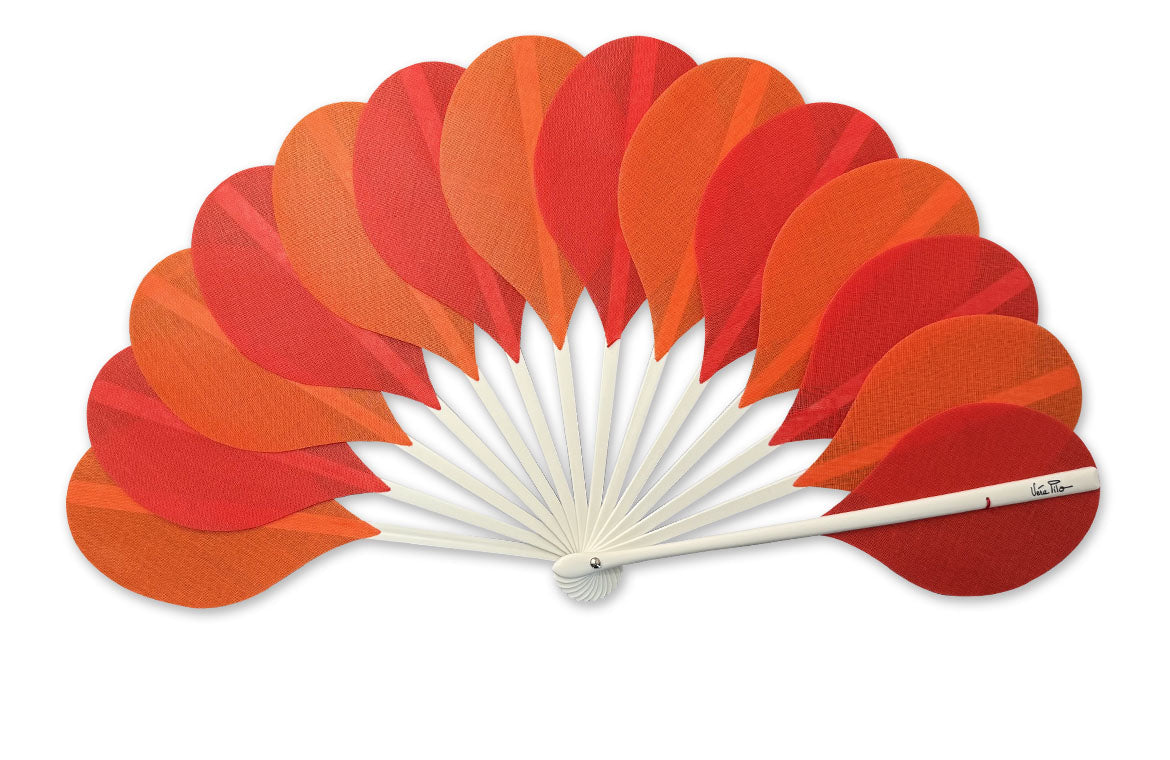 Orange &amp; Red Palmito fan