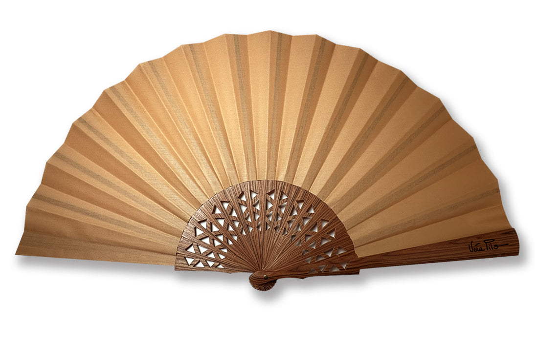 Éventail Santo Cannelle