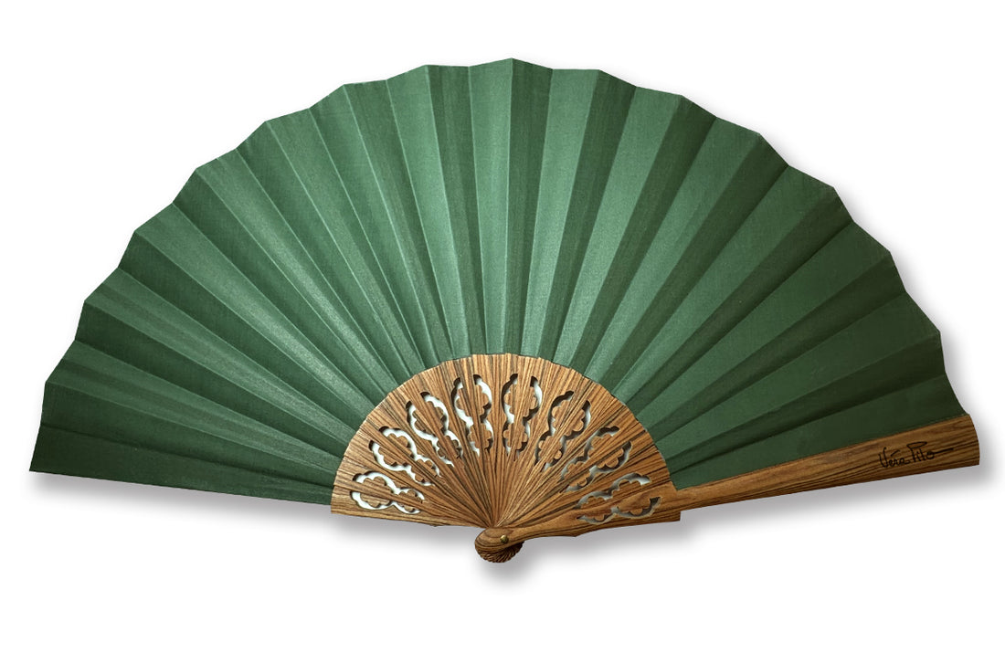 Éventail Santo Vert Sapin