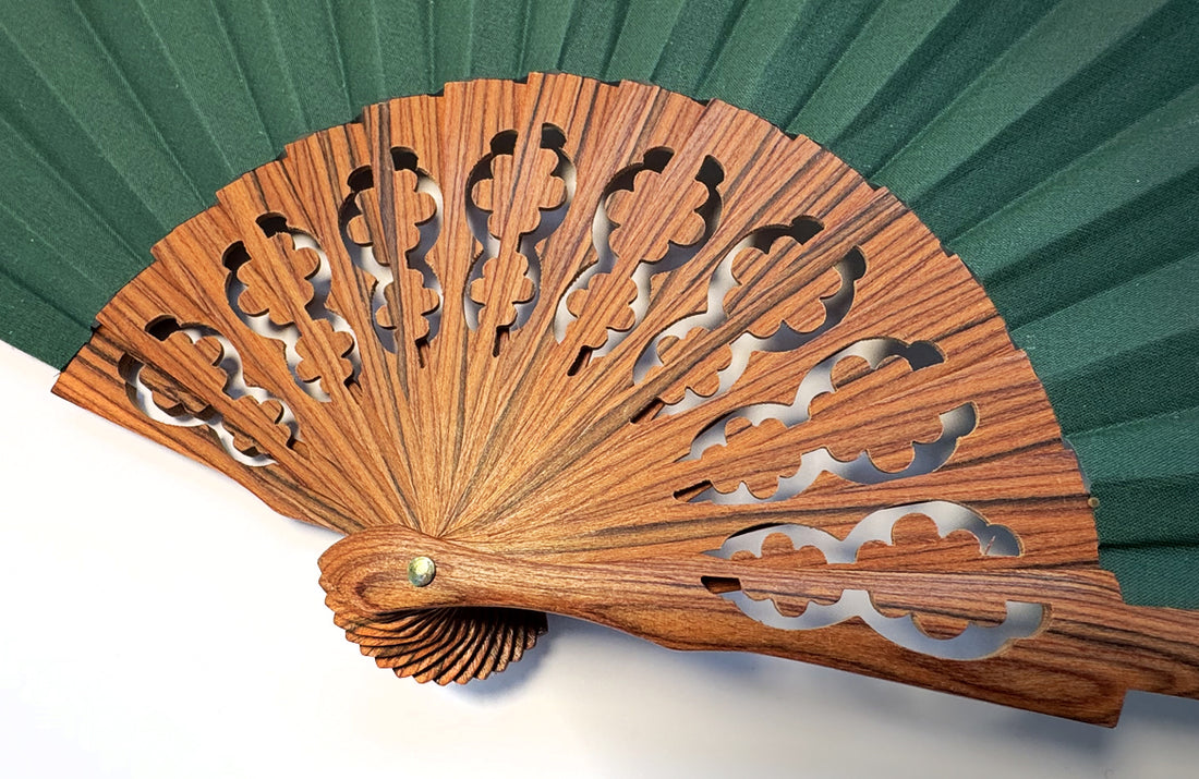 Éventail Santo Vert Sapin