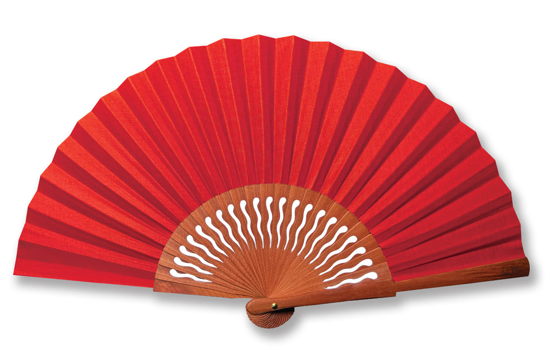 Éventail Soleio Rouge