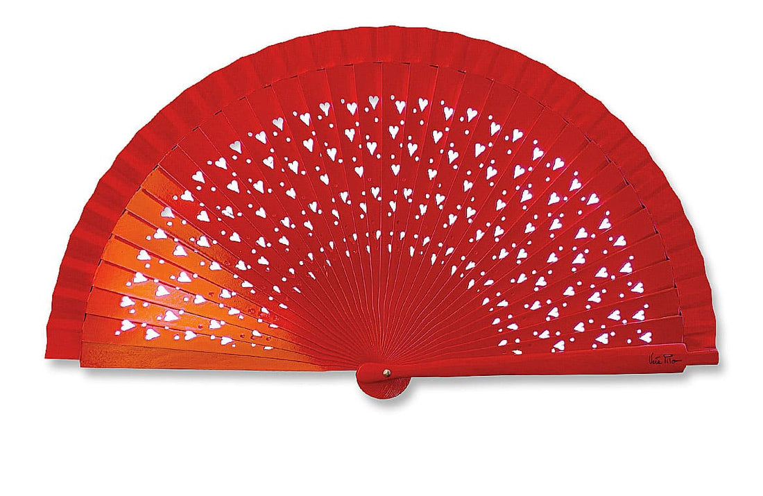 Ventaglio Unicolo Rosso