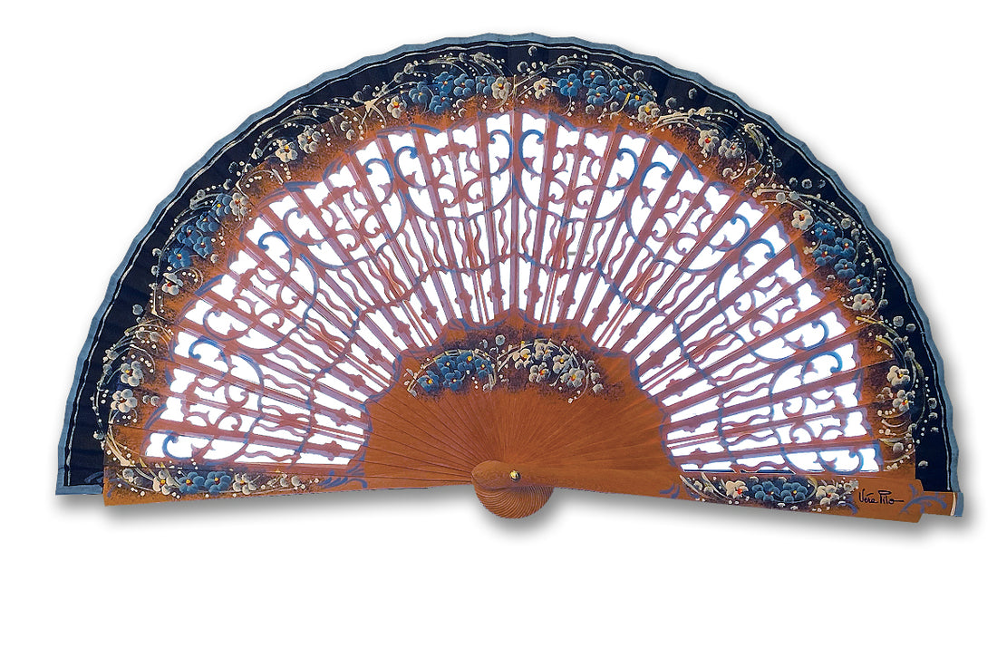 Eventail-Alamano-Bleu