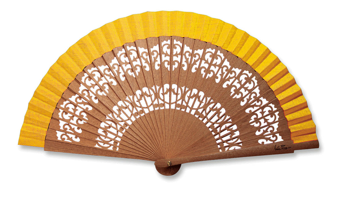 Eventail-Mini-Andalousia-Jaune