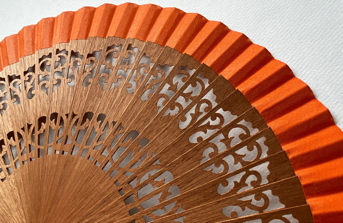 Eventail-Mini-Andalousia-Orange-Zoom