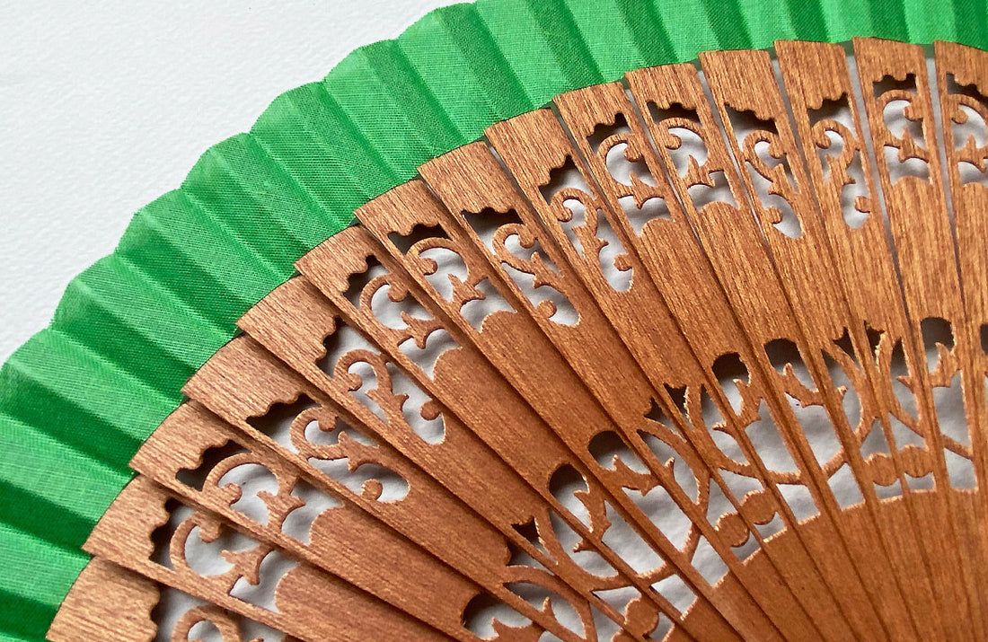 Eventail-Mini-Andalousia-Vert-Zoom