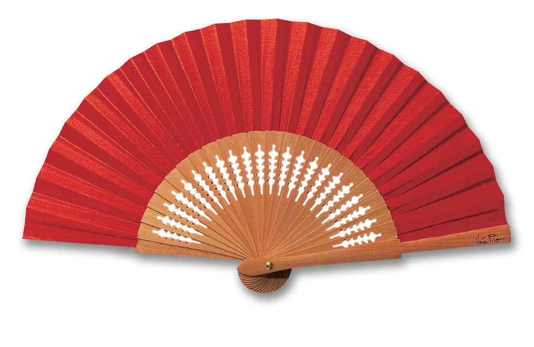 Eventail-Mini-Gepetto-Rouge