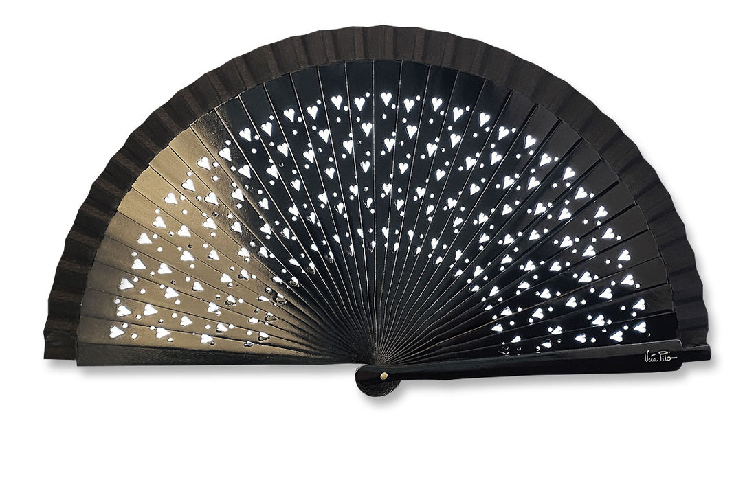 Eventail-Unicolo-Noir